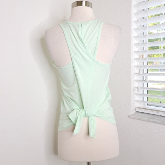 ATHLETA Essence Tie Back Tank In Mint Green XS. - Picture 6 of 8